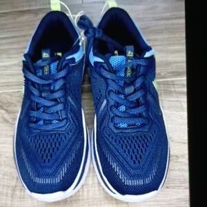 RBX Kids Navy and Lime Running Shoes Size 1 New